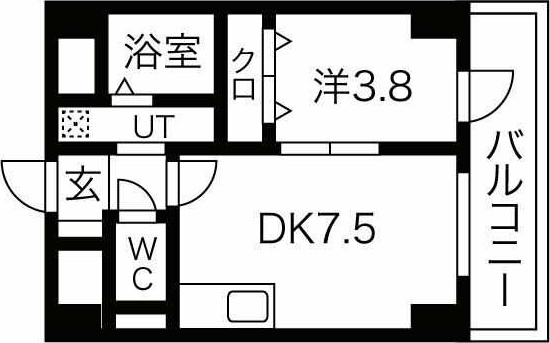 4階の間取り図