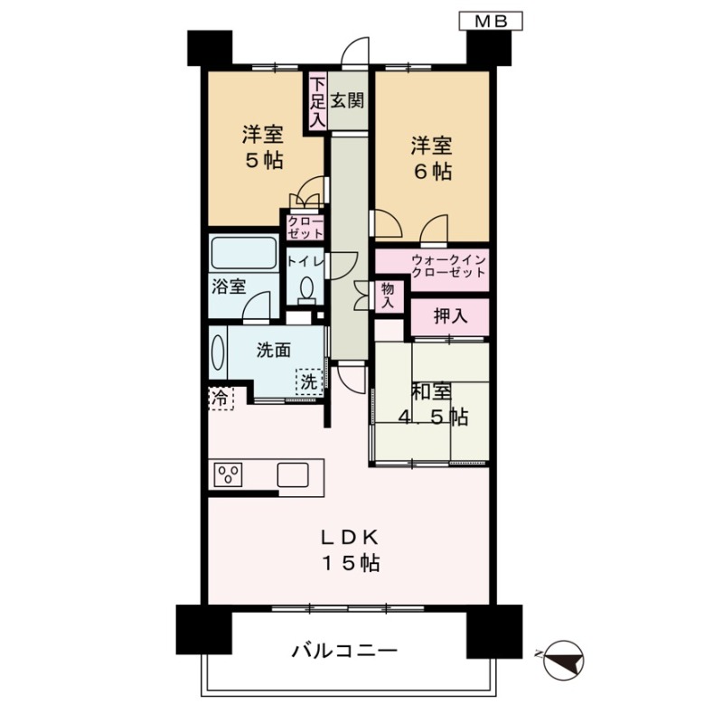 15階の間取り図