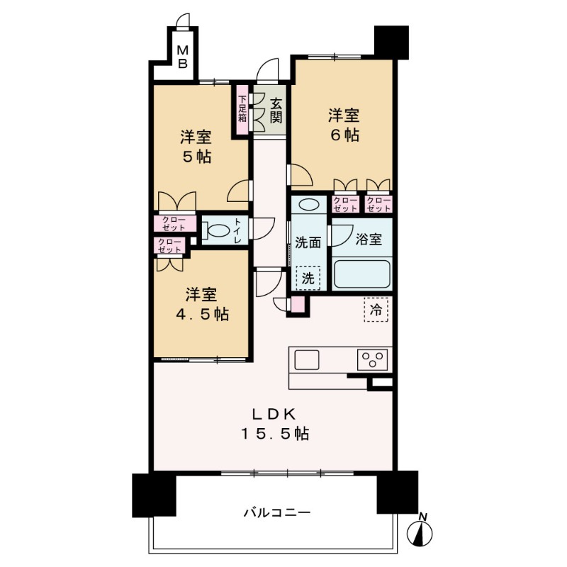 16階の間取り図