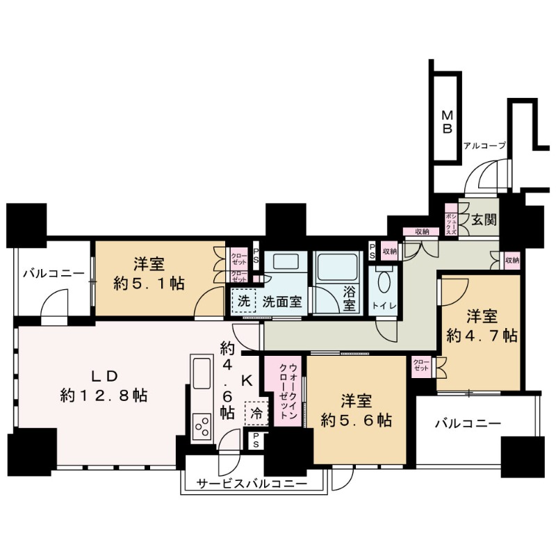 16階の間取り図