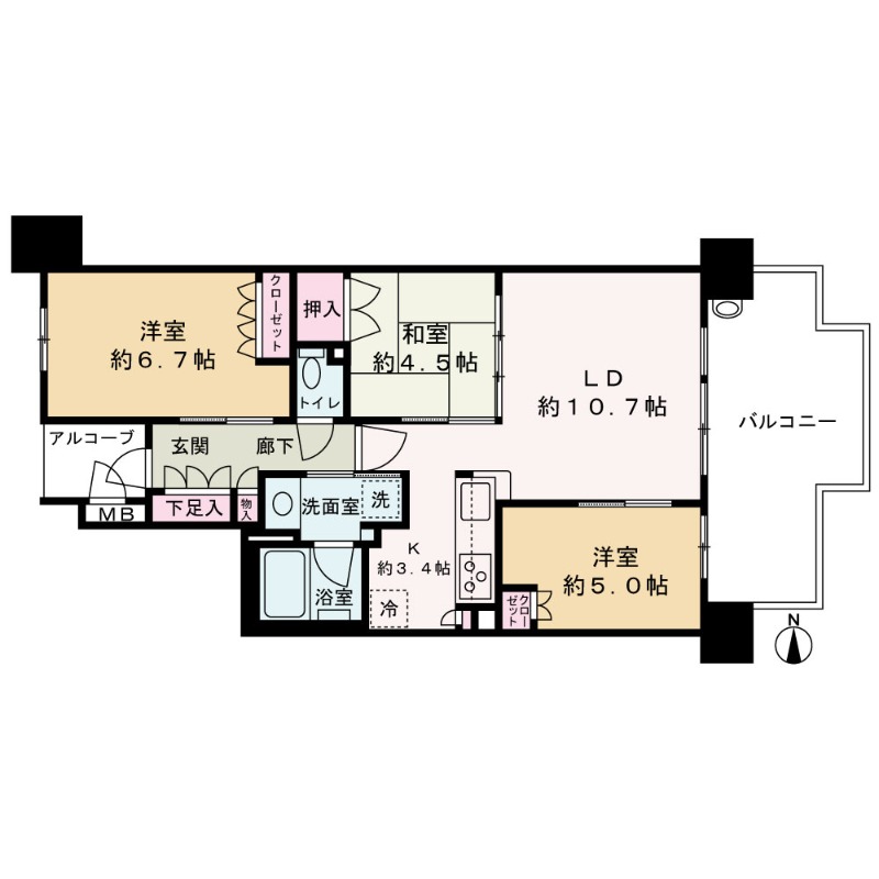 10階の間取り図