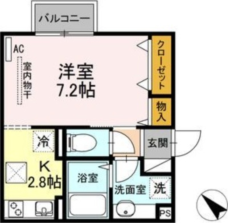 2階の間取り図