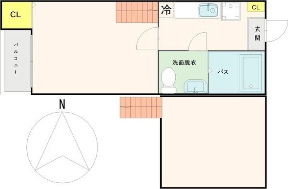 1階の間取り図
