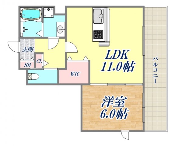 1階の間取り図