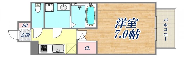 8階の間取り図