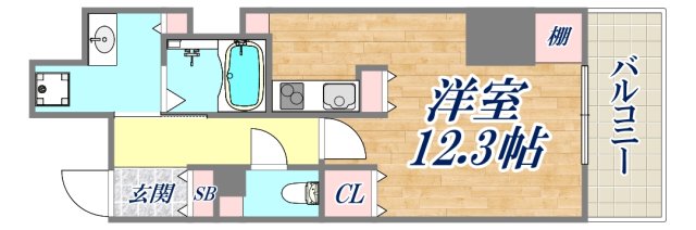 8階の間取り図