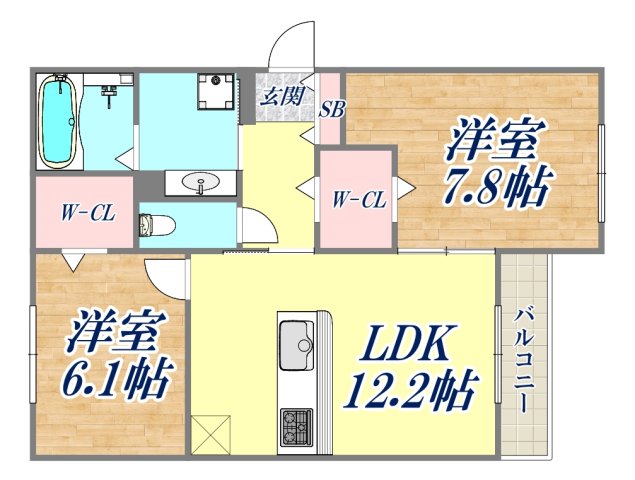 3階の間取り図
