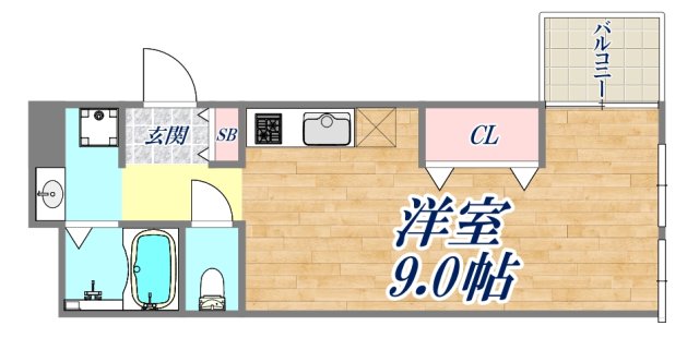 2階の間取り図