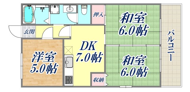 3階の間取り図