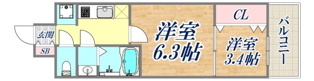 7階の間取り図