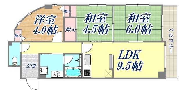 3階の間取り図