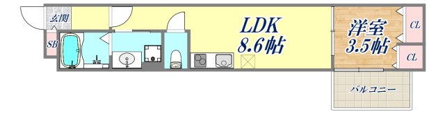 3階の間取り図