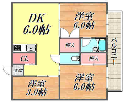 2階の間取り図