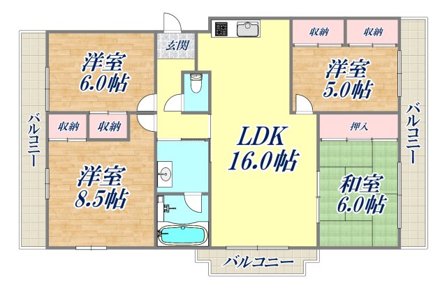 5階の間取り図