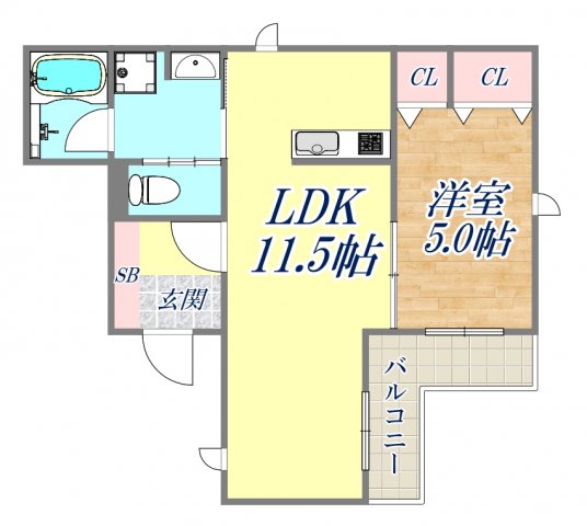 2階の間取り図