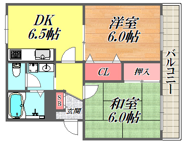 2階の間取り図