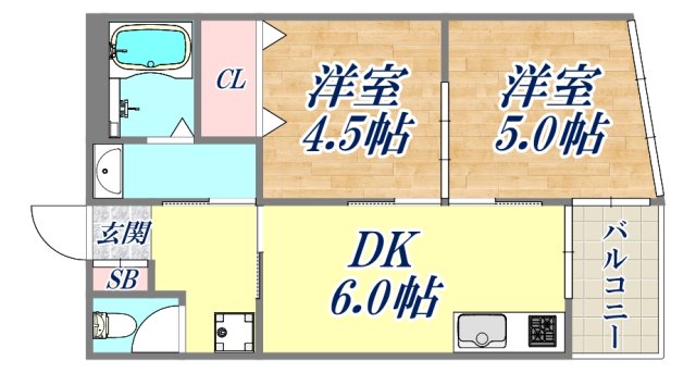 8階の間取り図