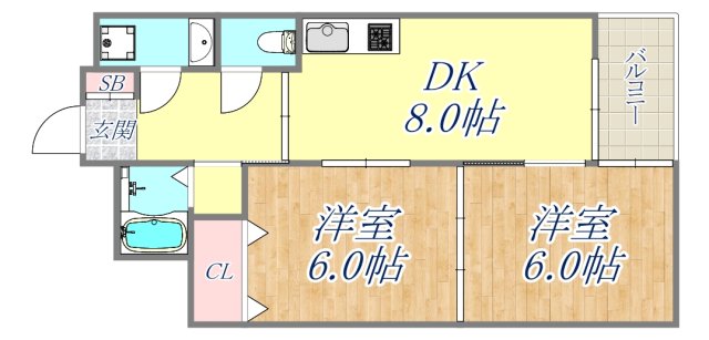 9階の間取り図