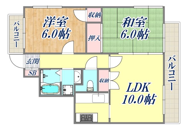 1階の間取り図