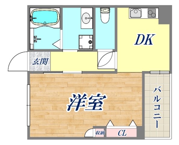 1階の間取り図