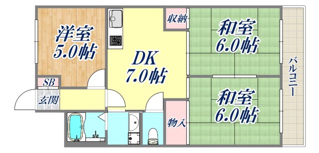 1階の間取り図