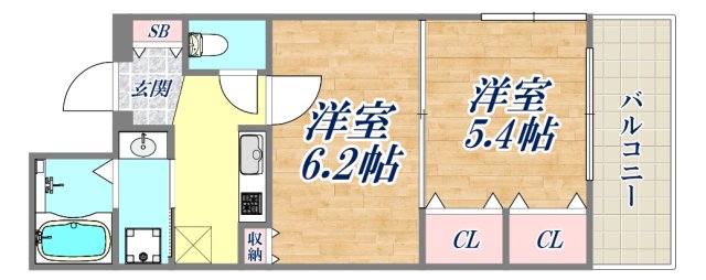 5階の間取り図