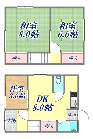 -階の間取り図