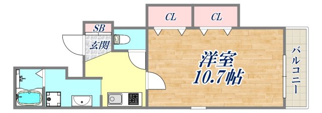 1階の間取り図