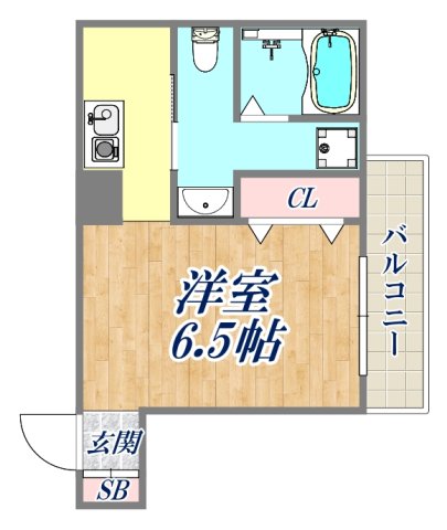 6階の間取り図