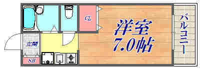 2階の間取り図