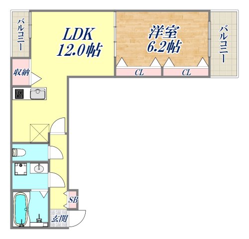 3階の間取り図