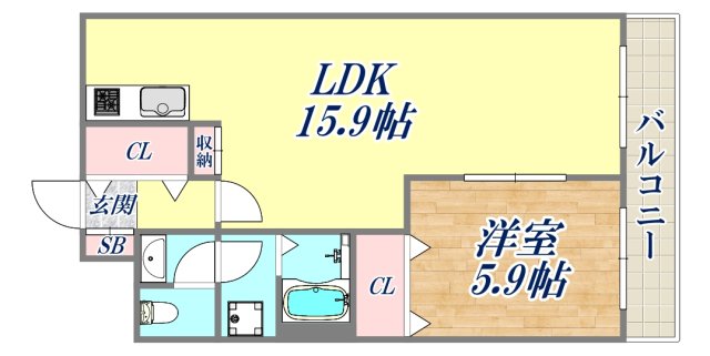 4階の間取り図
