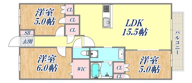 8階の間取り図