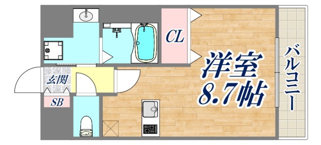 4階の間取り図