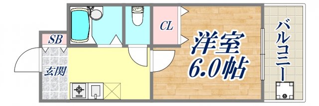 4階の間取り図