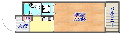 6階の間取り図