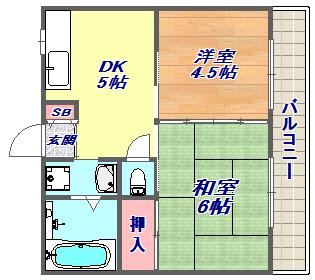 2階の間取り図