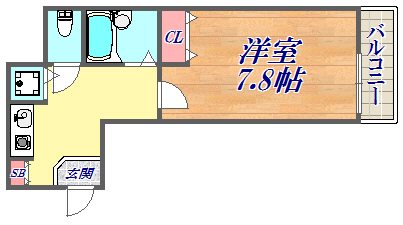 8階の間取り図