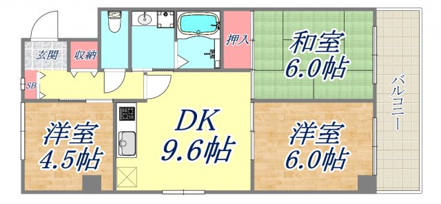 3階の間取り図