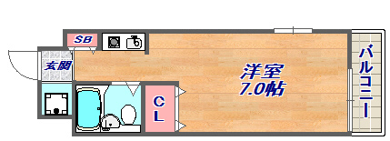 4階の間取り図
