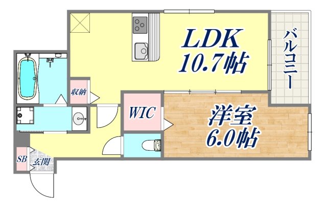 2階の間取り図