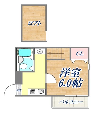 2階の間取り図