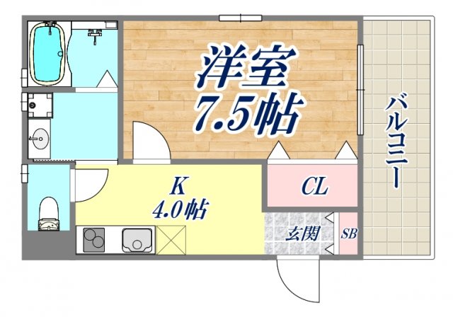 2階の間取り図