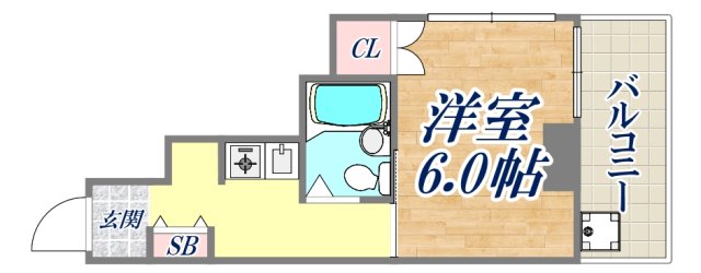 6階の間取り図