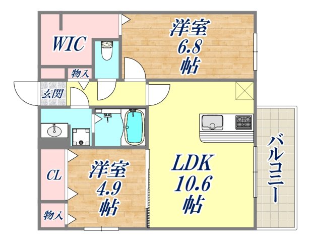 1階の間取り図