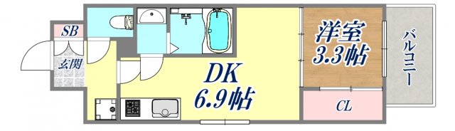 6階の間取り図
