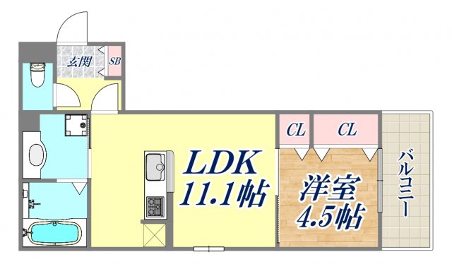 3階の間取り図