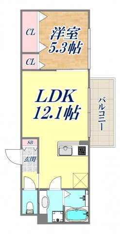 3階の間取り図