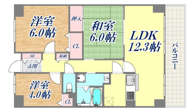 3階の間取り図