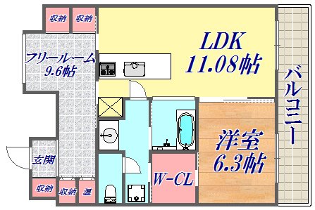2階の間取り図